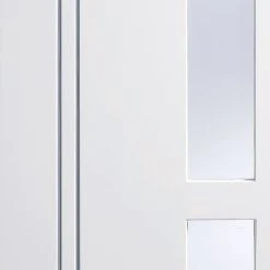 Sierra Blanco Double Evokit Pocket Door - Frosted Glass - White Painted -LPD Door contemporary white doors sierra blanco glazed white lpd det2 3a3e6623 6642 4bdc 894a a30699917ecc
