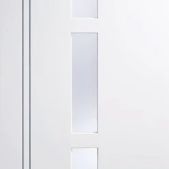 Sierra Blanco Internal Door - Frosted Glass - White Painted -LPD Door contemporary white doors sierra blanco glazed white lpd mid