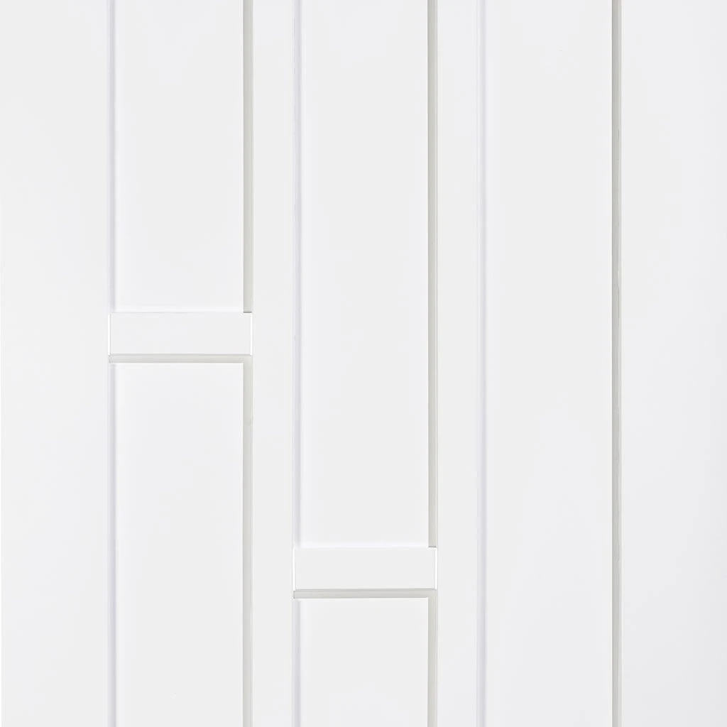 Coventry Panel Internal Door Pair - White Primed 4 Coventry Panel Internal Door Pair - White Primed - Image 4