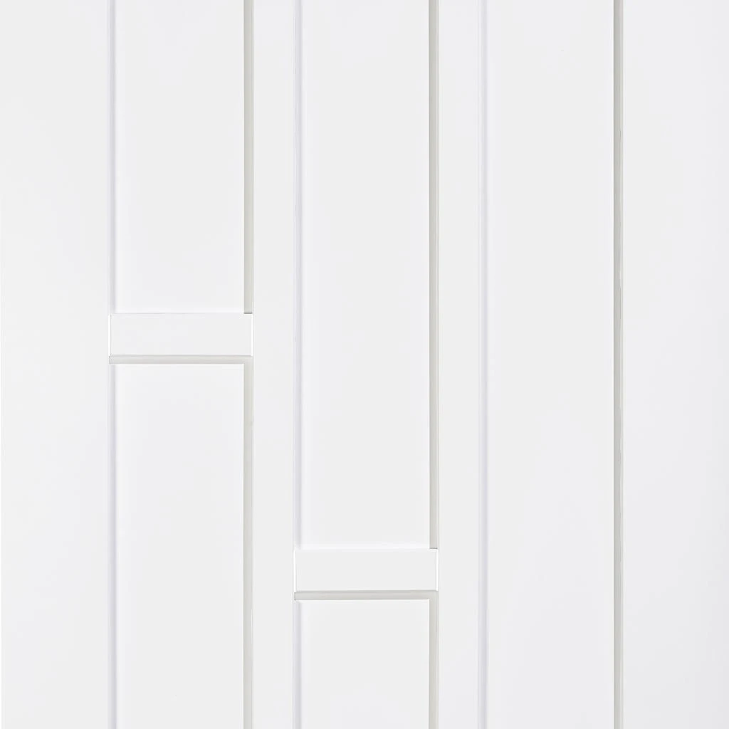 Coventry Style Panel Evokit Pocket Fire Door - 30 Minute Fire Rated - White Primed 4 Coventry Style Panel Evokit Pocket Fire Door - 30 Minute Fire Rated - White Primed - Image 4