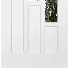 Six Folding Doors & Frame Kit - Coventry 3+3 - Clear Glass - White Primed -LPD Door coventry door white glazed elegant lpd directdoors bot11