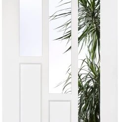 Coventry Style Single Evokit Pocket Door - Clear Glass - White Primed -LPD Door coventry door white glazed elegant lpd directdoors mid2 c5abeb41 1770 4d7b 9f42 630aed01ce4d