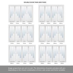 ThruEasi Room Divider - Coventry Clear Glass White Primed Double Doors With Double Sides -LPD Door covnetry glazed doors inbterior design easislide modern design