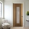Sydney Oak Internal Door - Clear Glass - Prefinished