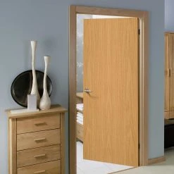 Oak Veneer Internal Door Blank - Prefinished