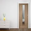 Internal Door And Frame Kit - Kilburn 1 Pane Oak Internal Door - Clear Glass