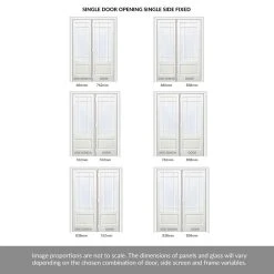 ThruEasi Room Divider - Downham Bevelled Clear Glass White Primed Door With Single Side 6 ThruEasi Room Divider - Downham Bevelled Clear Glass White Primed Door With Single Side -LPD Door downham bevelled glass white doors