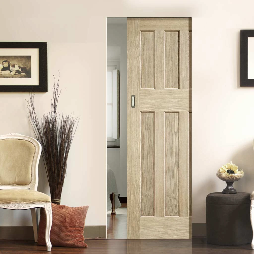 DX 60's Nostalgia Oak Panel Absolute Evokit Single Pocket Doors 1 DX 60's Nostalgia Oak Panel Absolute Evokit Single Pocket Doors