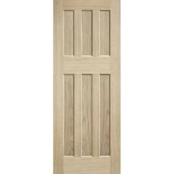 Saturn Tubular Stainless Steel Sliding Track & DX 60's Nostalgia Oak Panel Double Door - Unfinished -LPD Door dx60 style period door oak lpd directdoors main11 2784b055 a067 49f8 b72d b0608f63d7e1