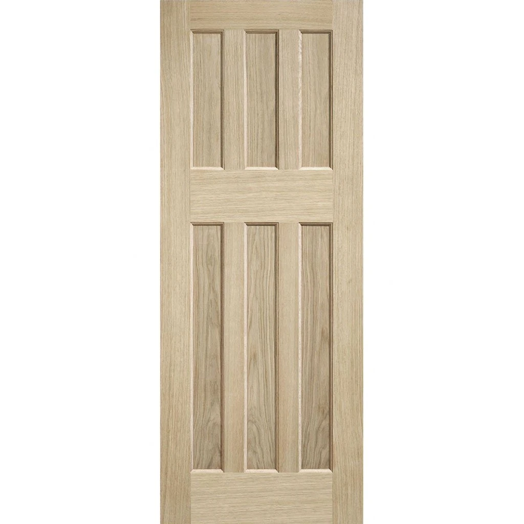 DX 60's Nostalgia Oak Panel Internal Door Pair 3 DX 60's Nostalgia Oak Panel Internal Door Pair - Image 3
