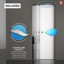 Sierra Blanco Flush Absolute Evokit Double Pocket Doors - White Painted -LPD Door easi stop twin AB directdoors d6189693 4571 47cd b191 bf77ea28f39a
