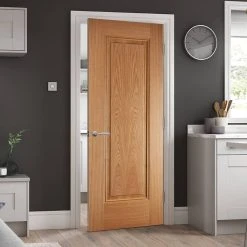Eindhoven 1 Panel Oak Internal Door - Prefinished