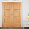 Amsterdam 3 Panel Oak Internal Door Pair - Prefinished