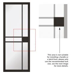 SpaceEasi Top Mounted Black Folding Track & Double Door - Greenwich Black Primed Door - Clear Glass -LPD Door greenwich door directdoors modern doors inteustrial doors 75a28a1e f058 4d28 8bc3 1bafa1d7a939