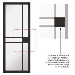 W4 Greenwich Room Divider Internal Door & Frame Kit - Clear Glass - Black Primed - 2031x1246mm Wide -LPD Door greenwich door directdoors modern doors inteustrial doors cf0836e1 de98 49db ad73 0600876fb4e8