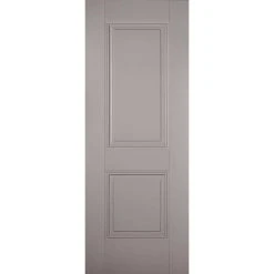 Four Folding Doors & Frame Kit - Arnhem 2 Panel Grey Primed 3+1 - Unfinished -LPD Door grey arnhem main10