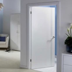 Sierra Blanco Flush Internal Door - White Painted