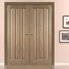 Kilburn 3 Panel Oak Internal Door Pair