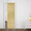 Lille Oak Solid Internal Pocket Door - 30 Minute Fire Rated - Prefinished