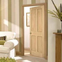 London 4 Panel Oak Internal Door