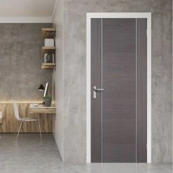 Bespoke Chocolate Grey Alcaraz Internal Door - Prefinished