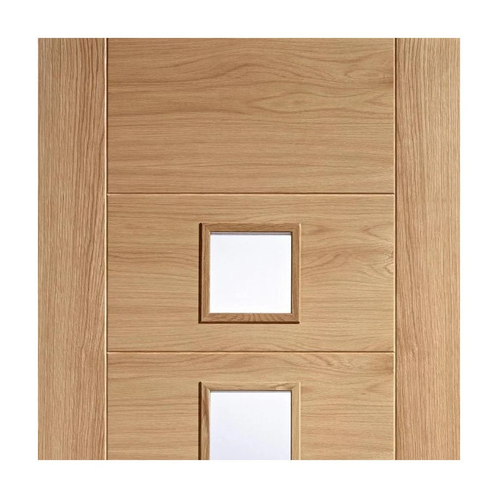 Internal Door And Frame Kit - Carini 5 Pane Oak Internal Door - Clear Glass 3 Internal Door And Frame Kit - Carini 5 Pane Oak Internal Door - Clear Glass - Image 3