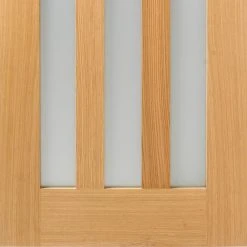Bespoke Utah Oak Internal Door Pair - Frosted Glass -LPD Door internal oak folding door oak utah35