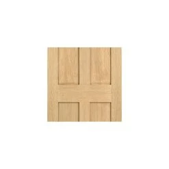 London 4 Panel Oak Internal Door -LPD Door internal shaker type door oak lpd directdoors lodon mid