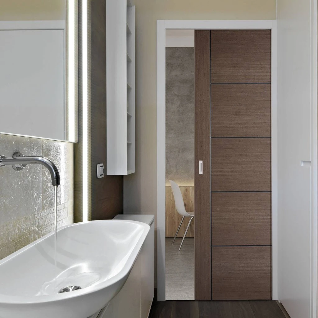 Vancouver Chocolate Grey Internal Pocket Door - 30 Minute Fire Rated - Prefinished 1 Vancouver Chocolate Grey Internal Pocket Door - 30 Minute Fire Rated - Prefinished