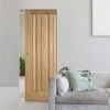 Kilburn 3 Panel Oak Absolute Evokit Single Pocket Doors