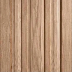 Double Sliding Door & Wagon Wheel Black Track - Kilburn 3 Panel Oak Doors - Unfinished -LPD Door kilburn oak door 3 panel lpd mid24