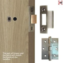 Internal Door And Frame Kit - Contemporary 4 Panel Oak Internal Door 13 Internal Door And Frame Kit - Contemporary 4 Panel Oak Internal Door -LPD Door latch and handle directdoors lpd door set kit