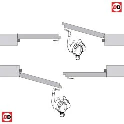SA 10 Pane Moulded Grained White Internal Door Pair - Clear Glass 14 SA 10 Pane Moulded Grained White Internal Door Pair - Clear Glass -LPD Door left opens towards right away