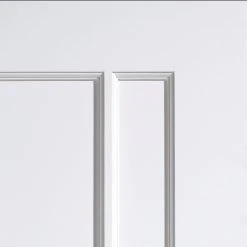 Lincoln 3 Panel Internal Door - White Primed -LPD Door lincoln door white elegant simple directdoors lpd detail