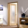 Lincoln Glazed Oak Internal Door - Frosted Glass