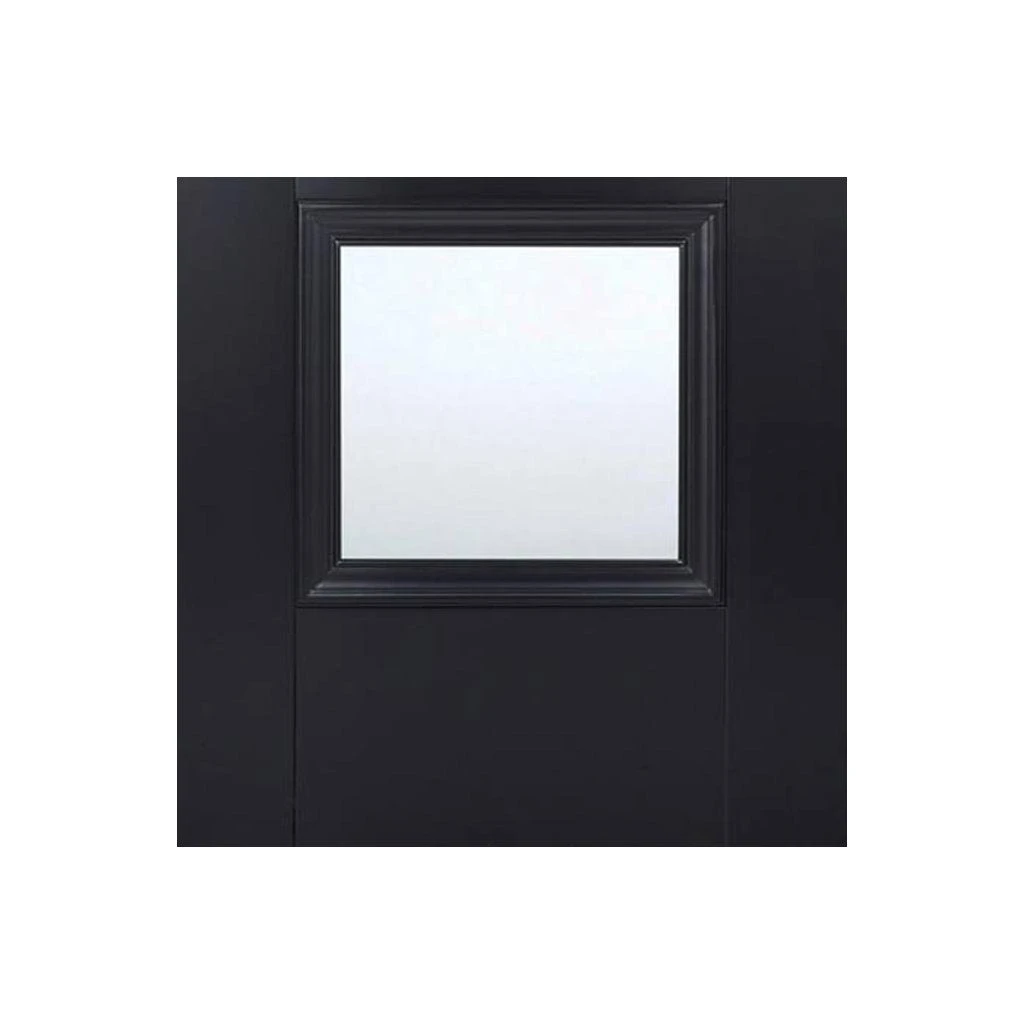 Amsterdam Black Primed Internal Door Pair - Clear Glass 5 Amsterdam Black Primed Internal Door Pair - Clear Glass - Image 5