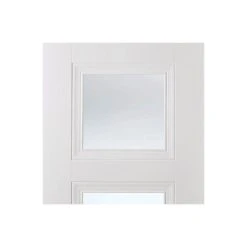 Amsterdam 3 Panel Internal Door Pair - Clear Glass - White Primed -LPD Door lpd door amsterdam 3l white 72dpi rgb mid1