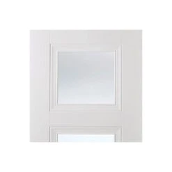 Amsterdam 3 Panel Single Evokit Pocket Door - Clear Glass - White Primed -LPD Door lpd door amsterdam 3l white 72dpi rgb mid2 d5f55ac7 9e8c 4bce a8f9 4cc9ab049c6d