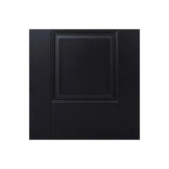 Arnhem Black Primed Internal Door - Clear Glass -LPD Door lpd door arnhem 1l 1p black 72dpi rgb bot