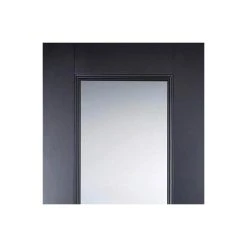 Arnhem Black Primed Internal Door Pair - Clear Glass -LPD Door lpd door arnhem 1l 1p black 72dpi rgb top1