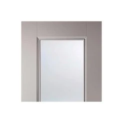 Arnhem Grey Primed Single Evokit Pocket Door - Clear Glass -LPD Door lpd door arnhem 1l 1p grey 72dpi rgb top2 c43eed80 0399 4833 b229 786dd8bfdb22