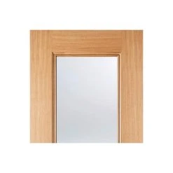 Arnhem 1L/1 Panel Oak Single Evokit Pocket Door - Clear Glass - Prefinished -LPD Door lpd door arnhem 1l 1p oak 72dpi rgb top2 766efb07 8fdf 4d5a 82ee 85d8f8f0e675