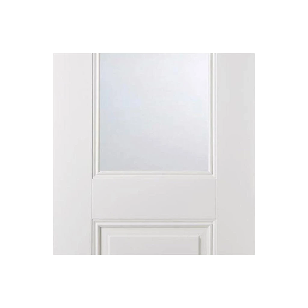 Arnhem 1 Pane 1 Panel Internal Door - Clear Glass - White Primed 4 Arnhem 1 Pane 1 Panel Internal Door - Clear Glass - White Primed - Image 4
