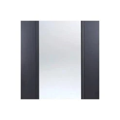 Eindhoven Black Primed Internal Door - Clear Glass -LPD Door lpd door eindhoven glazed black 72dpi rgb mid
