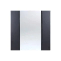 Eindhoven Black Primed Single Evokit Pocket Door - Clear Glass -LPD Door lpd door eindhoven glazed black 72dpi rgb mid2 64820f2a 2271 4863 8fc4 e0802b6f5d19
