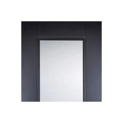 Eindhoven Black Primed Internal Door Pair - Clear Glass -LPD Door lpd door eindhoven glazed black 72dpi rgb top1