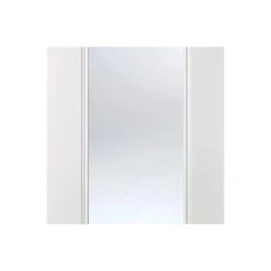 Eindhoven 1 Pane Internal Door Pair - Clear Glass - White Primed -LPD Door lpd door eindhoven glazed white 72dpi rgb mid1