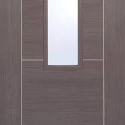 Laminate Vancouver Medium Grey Internal Door Pair - Clear Glass - Prefinished 10 Laminate Vancouver Medium Grey Internal Door Pair - Clear Glass - Prefinished -LPD Door lpd door laminate vancover 1l glazed med grey bot1