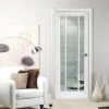 Lincoln 3 Pane Internal Door - Clear Glass - White Primed