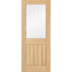 Five Folding Doors & Frame Kit - Belize Oak 3+2 - Silkscreen Etched Glass - Prefinished -LPD Door lpd doors contemporary design 01 Belize Pre finished Glazed Oak F01 0001 28b99efe 0353 4f11 bedb 78c6be4a35df